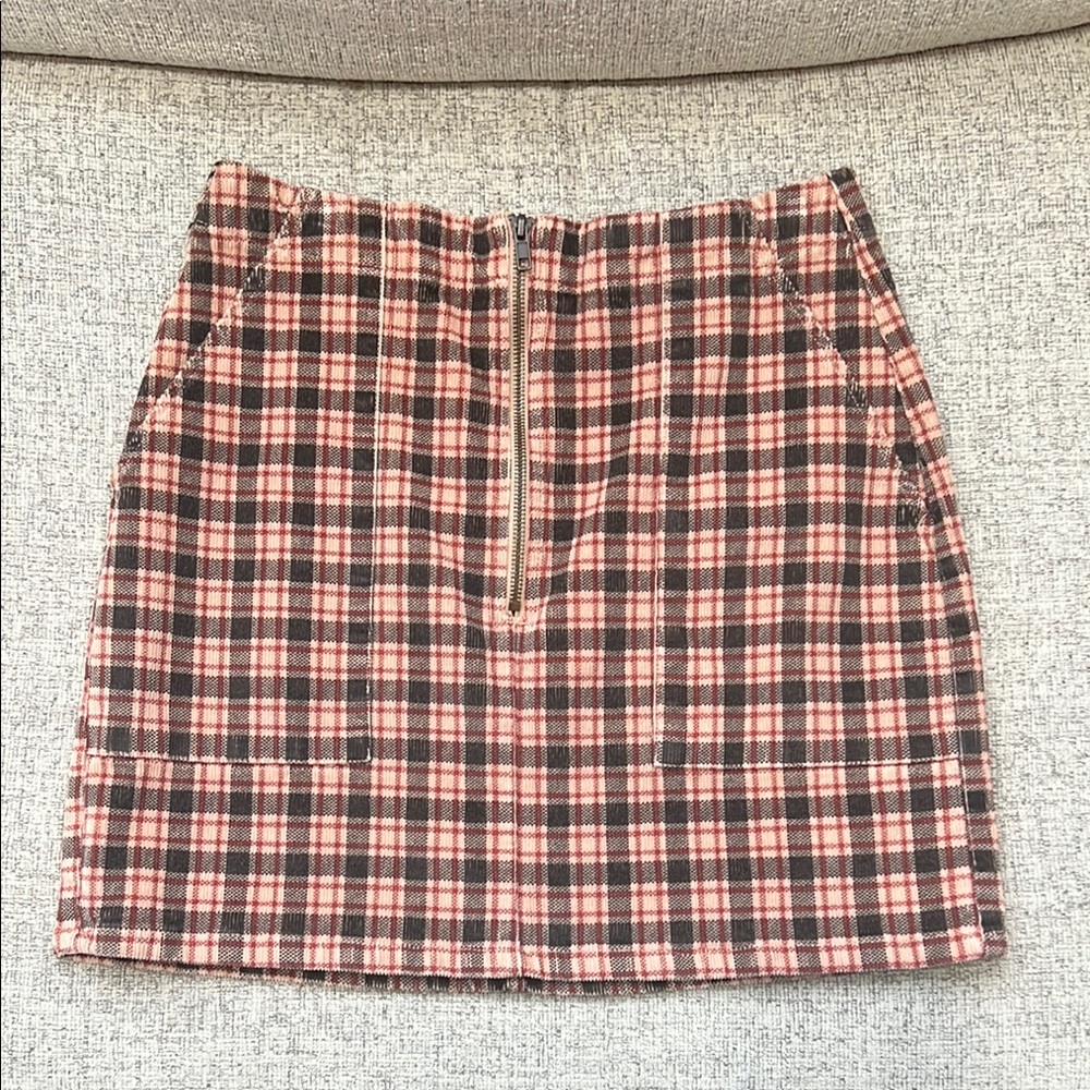 Wild Fable Pink and Black Pencil Mini Skirt